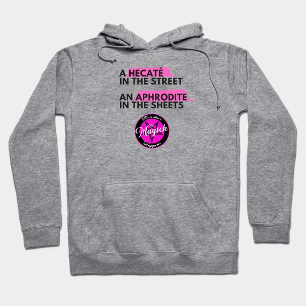 Hecaté & Aphrodite (Pink) Hoodie by MagickHappens